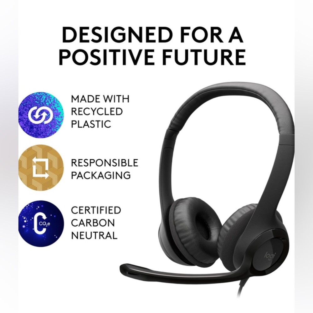 Logitech H390 Wired Headset USB